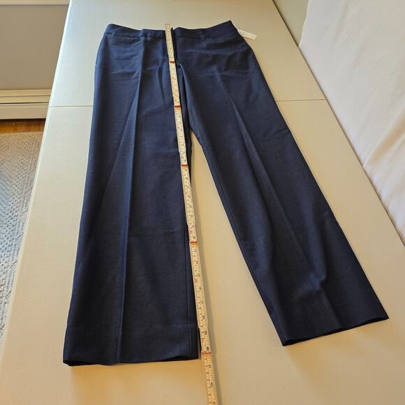 Liz Claiborne Audra Straight Leg Pants Women's 8 Athens Navy NWT - Picture 14 of 16